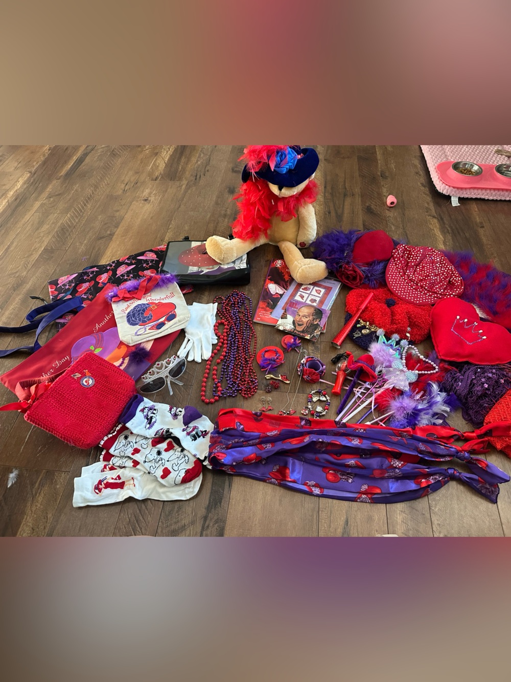 Red Hat Society Red & Purple Accessory Lot